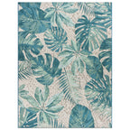 Tappeto da interno/esterno con motivi floreali tropicali contemporanei della World Rug Gallery