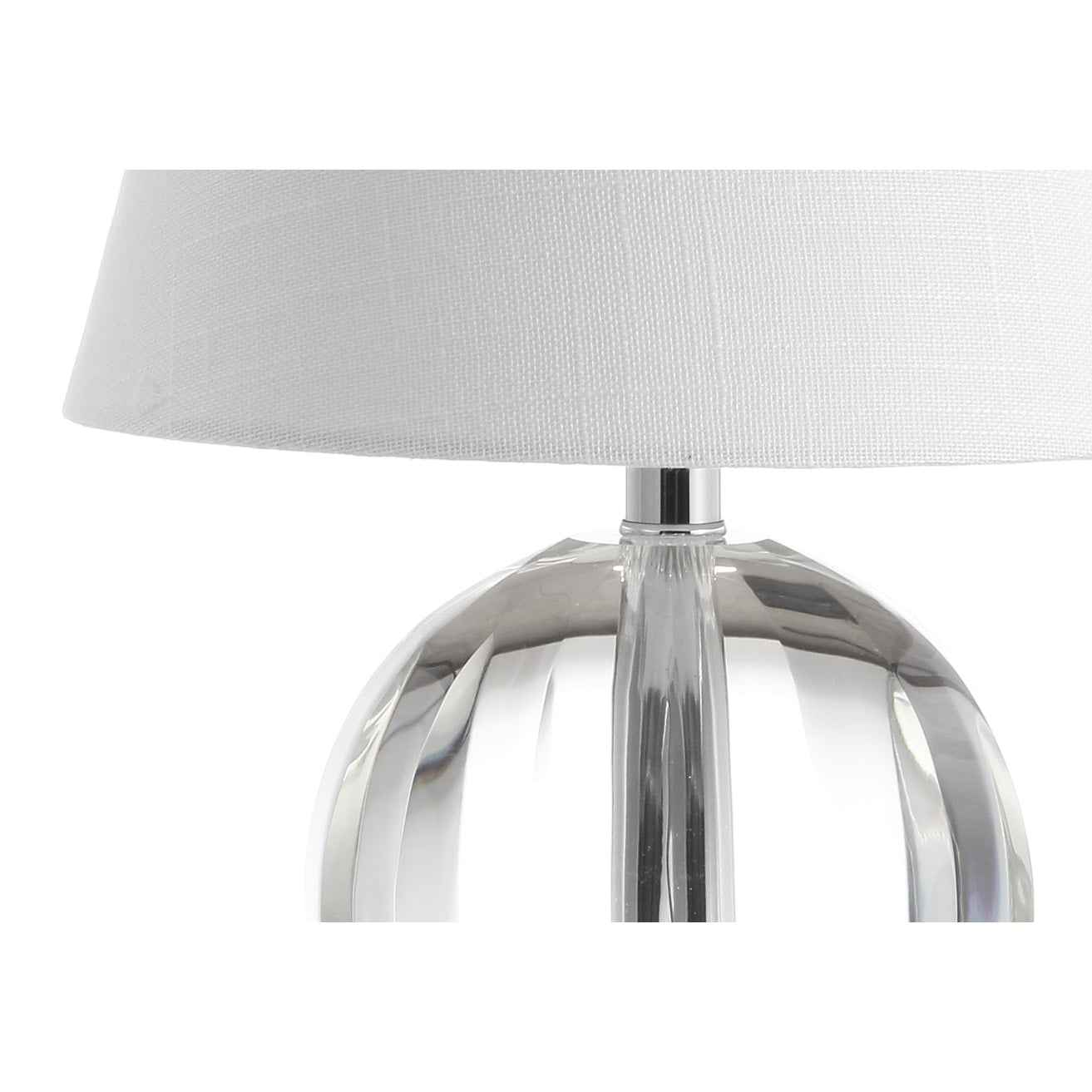 Lampada da tavolo a LED Goddard 16 Crystal Ball/Metal, di JONATHAN Y