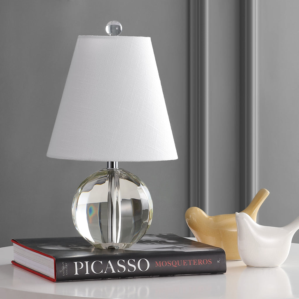 Lampada da tavolo a LED Goddard 16 Crystal Ball/Metal, di JONATHAN Y