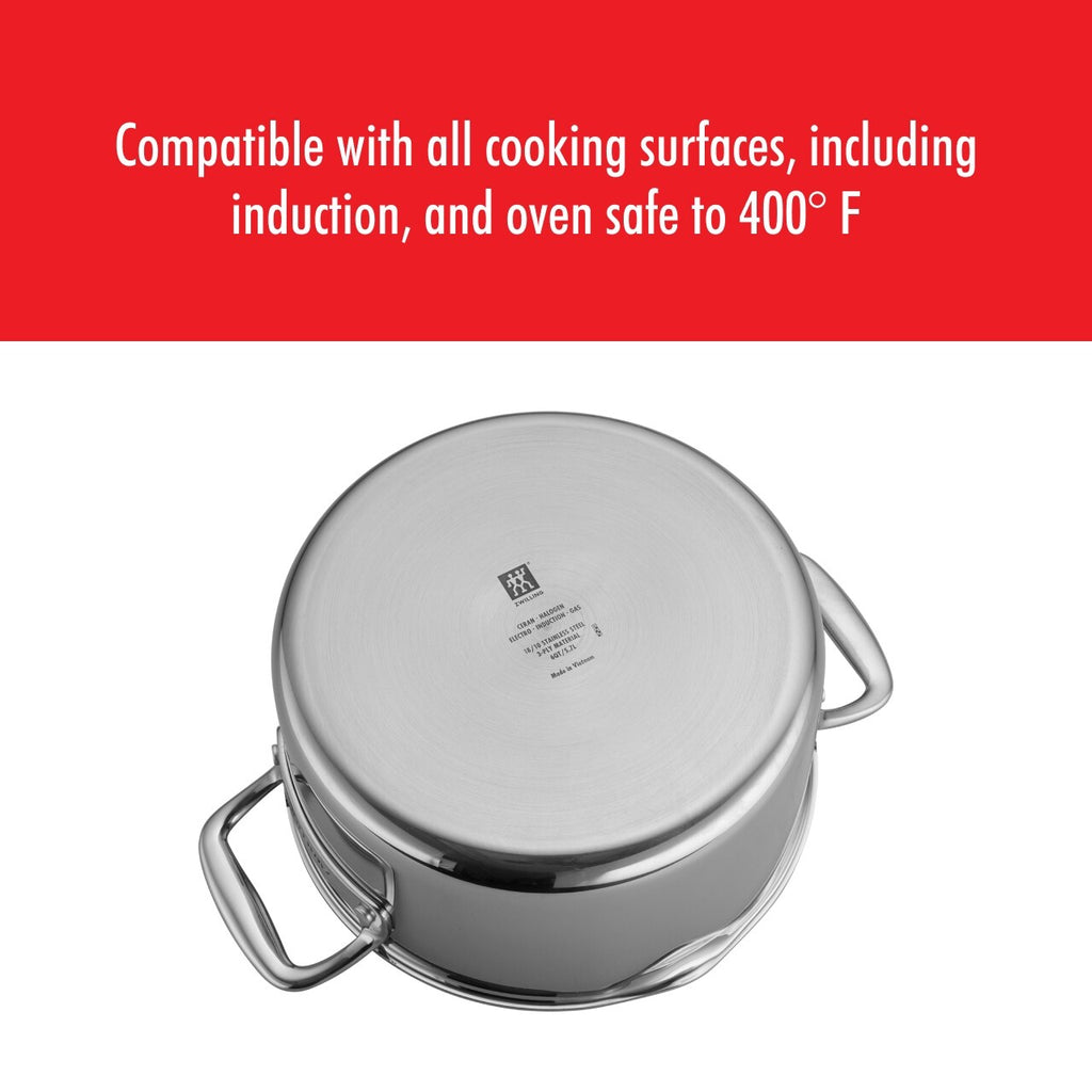 Forno olandese antiaderente in ceramica e acciaio inossidabile ZWILLING Clad CFX da 6 qt