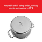 Forno olandese antiaderente in ceramica e acciaio inossidabile ZWILLING Clad CFX da 6 qt