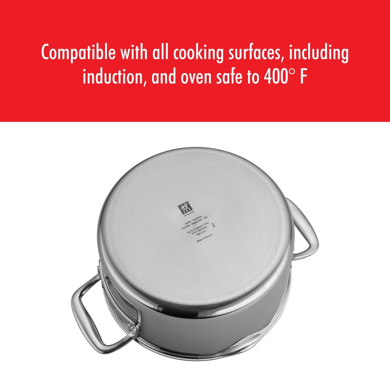 Forno olandese antiaderente in ceramica e acciaio inossidabile ZWILLING Clad CFX da 6 qt