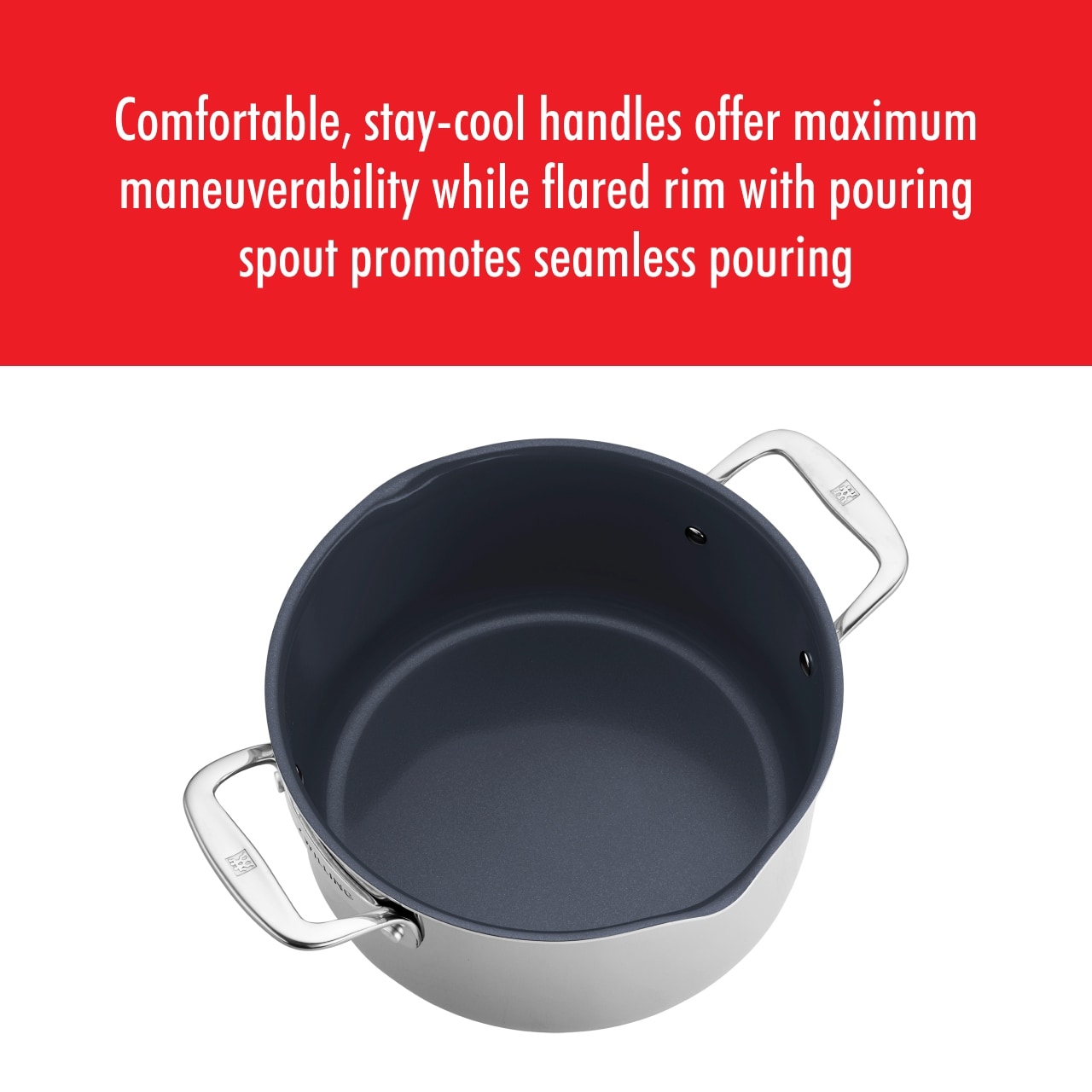 Forno olandese antiaderente in ceramica e acciaio inossidabile ZWILLING Clad CFX da 6 qt