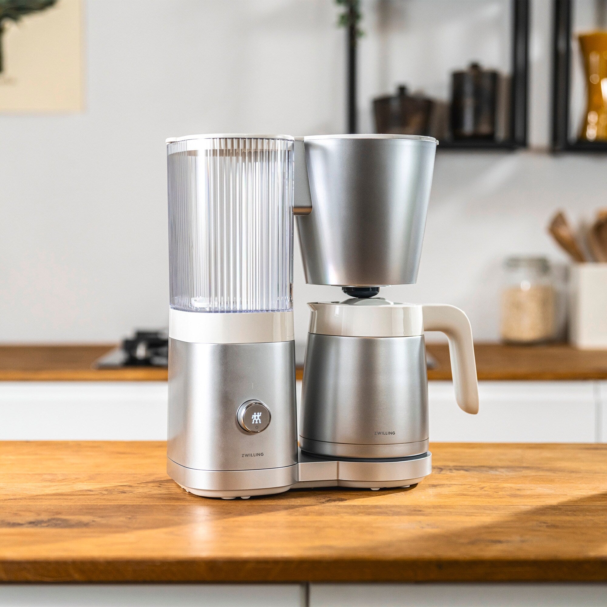 Macchina per caffè americano ZWILLING Enfinigy con caraffa termica da 10 tazze, premiata con lo standard SCA Golden Cup - 2,5 qt