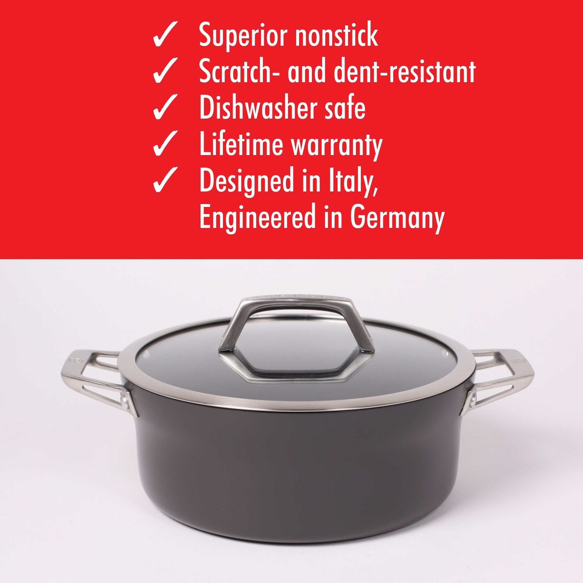 Forno olandese antiaderente in alluminio anodizzato duro ZWILLING Motion