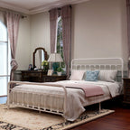 Alazyhome, semplice struttura per letto in metallo vintage, facile da montare
